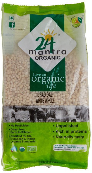 Mantra Organic Urad White Whole Lb Buy Dal Lentils Online