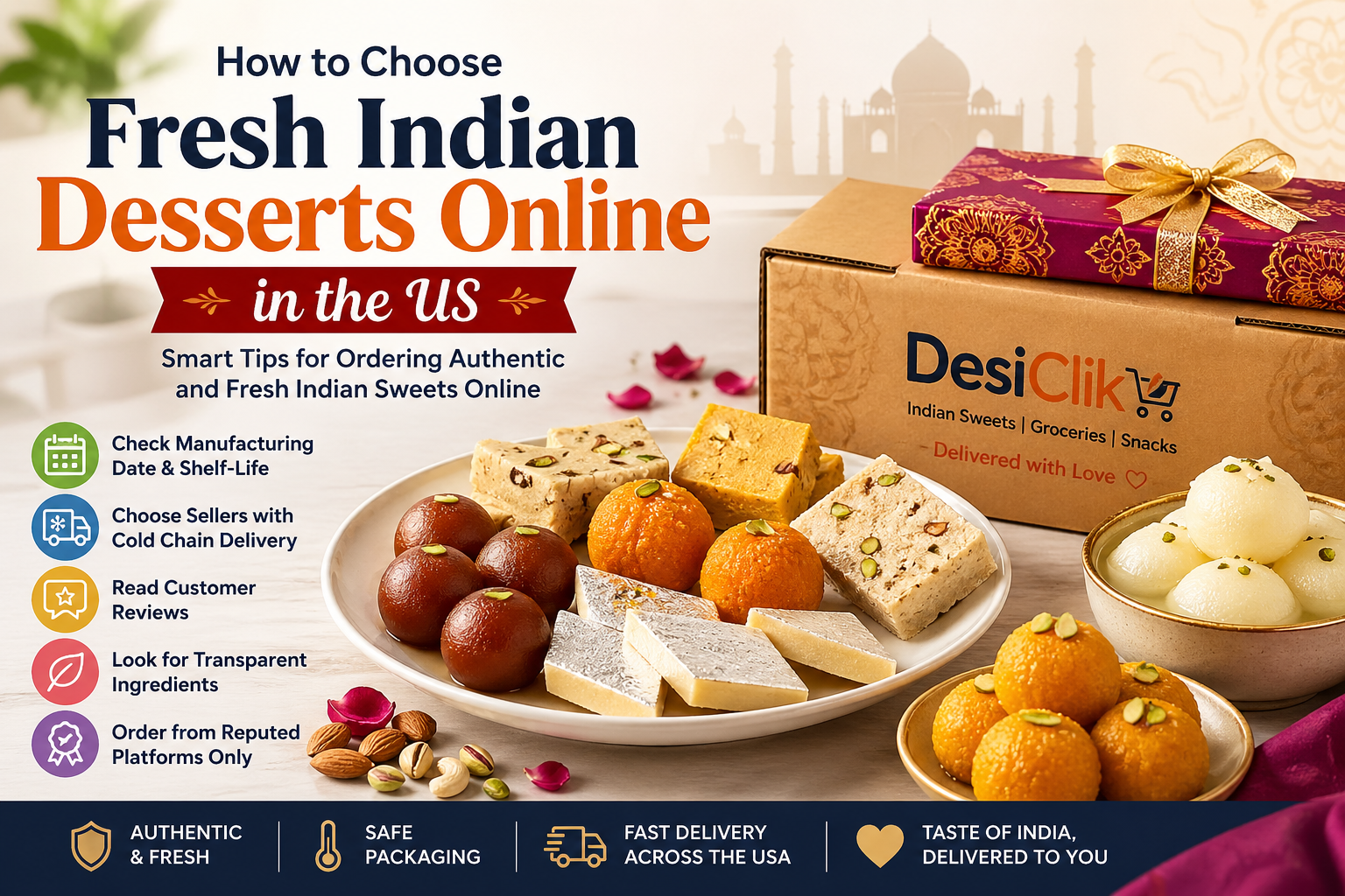 How to Choose Fresh Indian Sweets Online in the US How to Choose Fresh Indian Sweets Online in the US