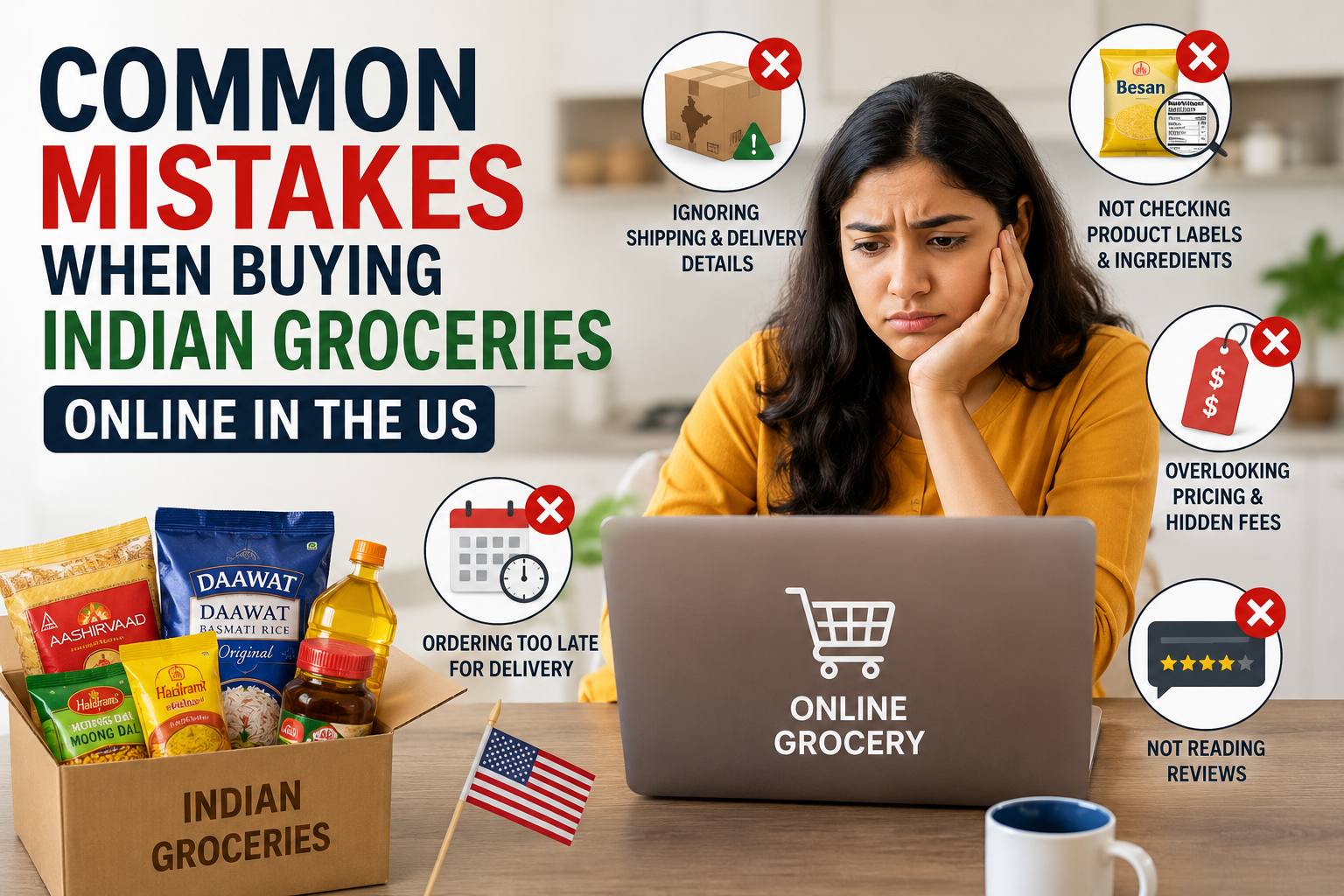 Common Mistakes When Buying Indian Groceries Online in the US Common Mistakes When Buying Indian Groceries Online in the US