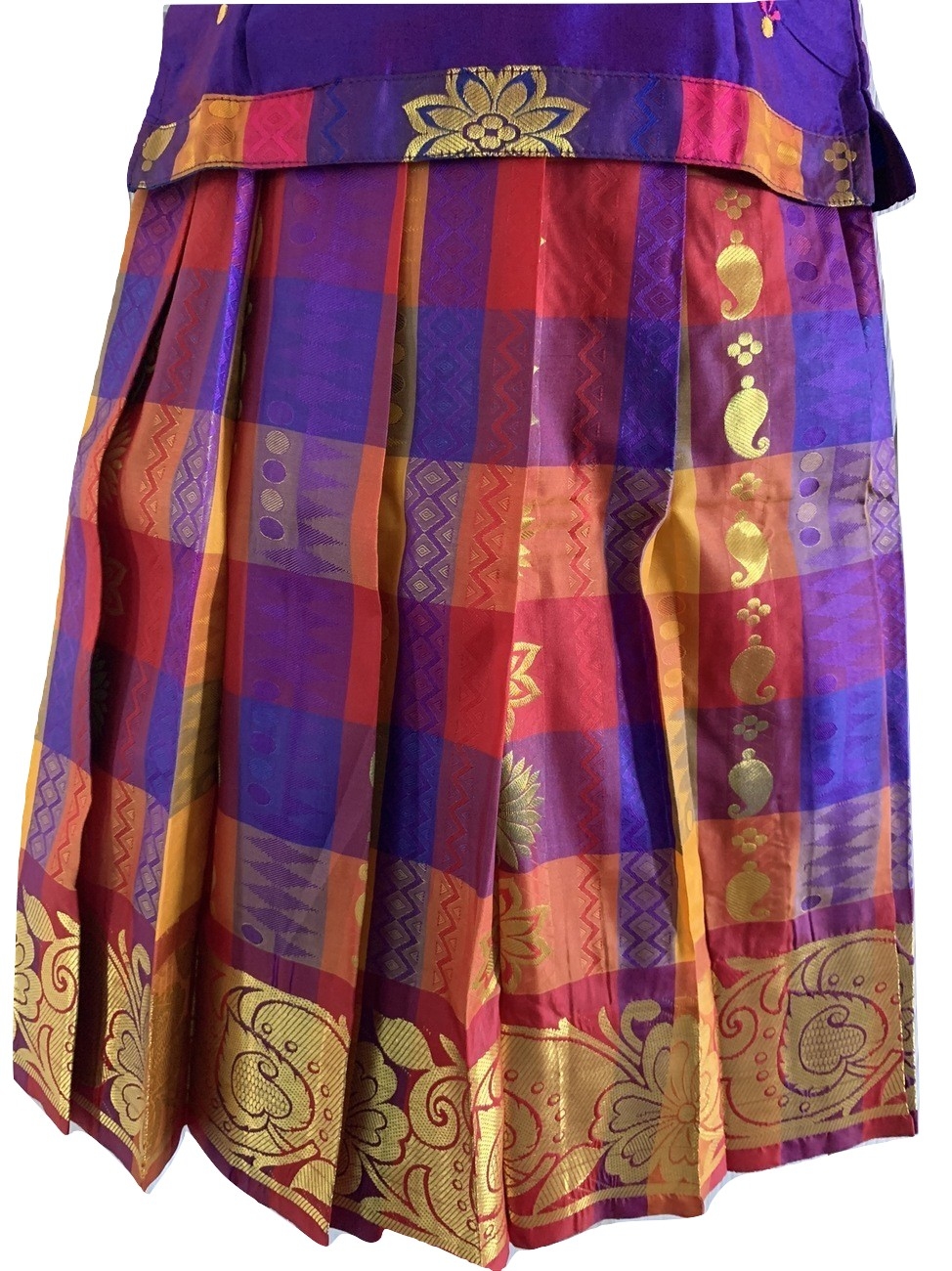 Multicolor Pattu Pavada Pattu Parikini Size 20 ( 3yrs to 4yrs) #40835 ...