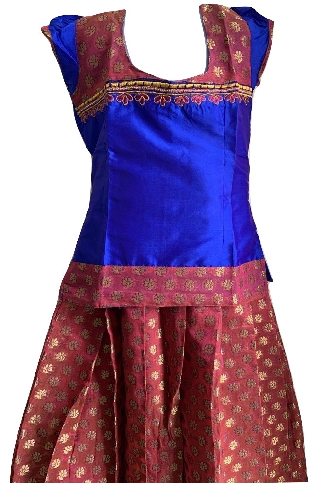 pattu parikini blouse designs