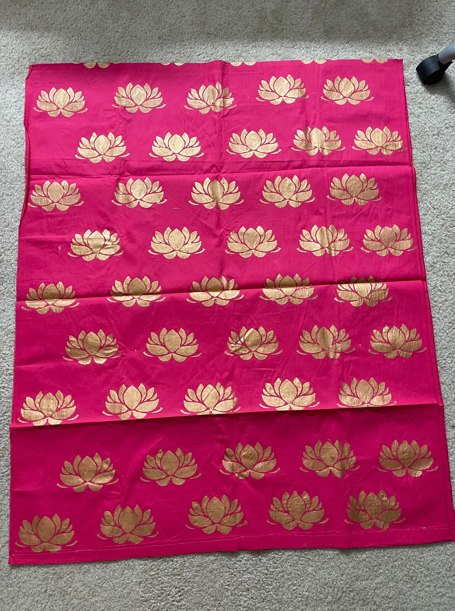 Back drop cloth gold Lotus design paint&flower select in options according  #48738 | Buy Online @ , USA