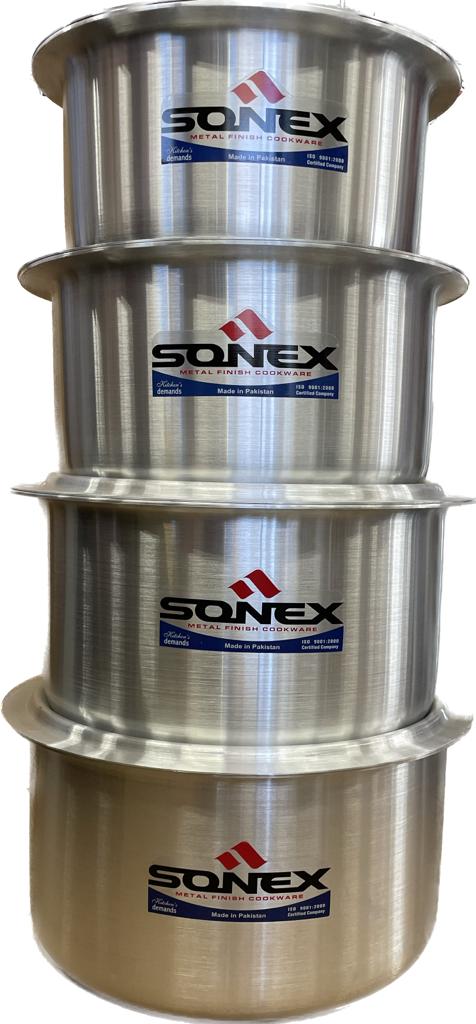 Sonex Big Aluminium Cooking Pot, Size # 10 - 40cm Diameter, 30 Ltr