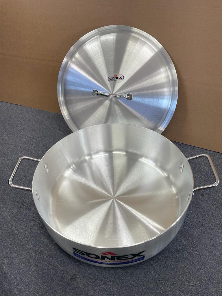 Aluminium Cooking Pots Set with Lids, Size: 7,8,9,10, Brand: Sonex.