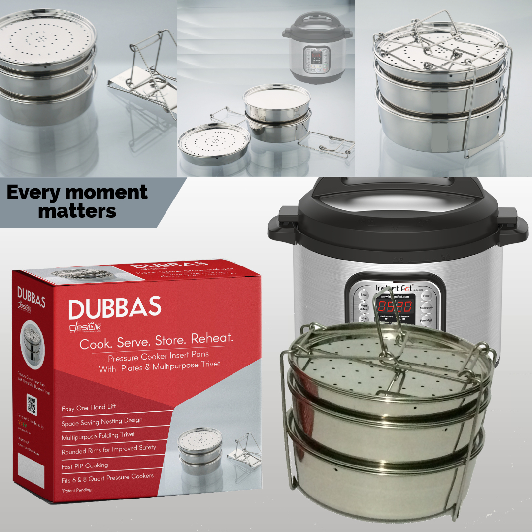 Dubbas - Stainless Steel Multipurpose Trivet/Sling for Instant Pot/Pressure  Cookers w/Easy Lift Interlocking Handle