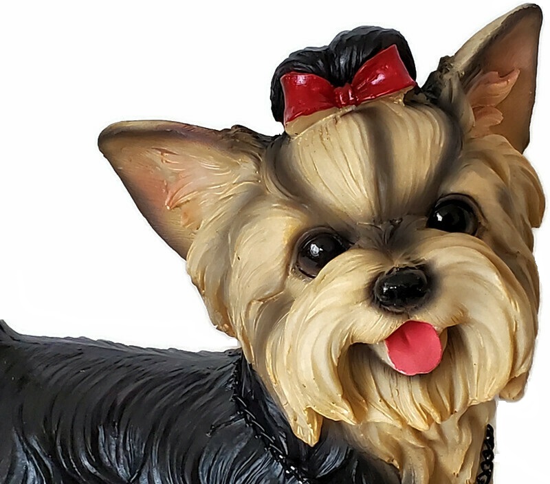 yorkie garden statues