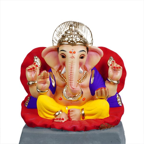 Ganesh Visarjan Eco-Friendly Clay Ganesh Murti 10 Inches (EF15) #58881 ...