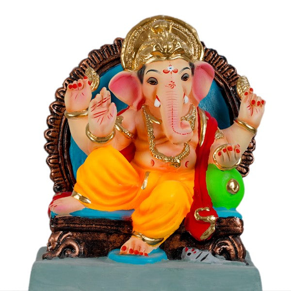 Eco-Friendly Clay Ganesh Pooja Visarjan Idol 12 Inches (EF19) #58883 ...