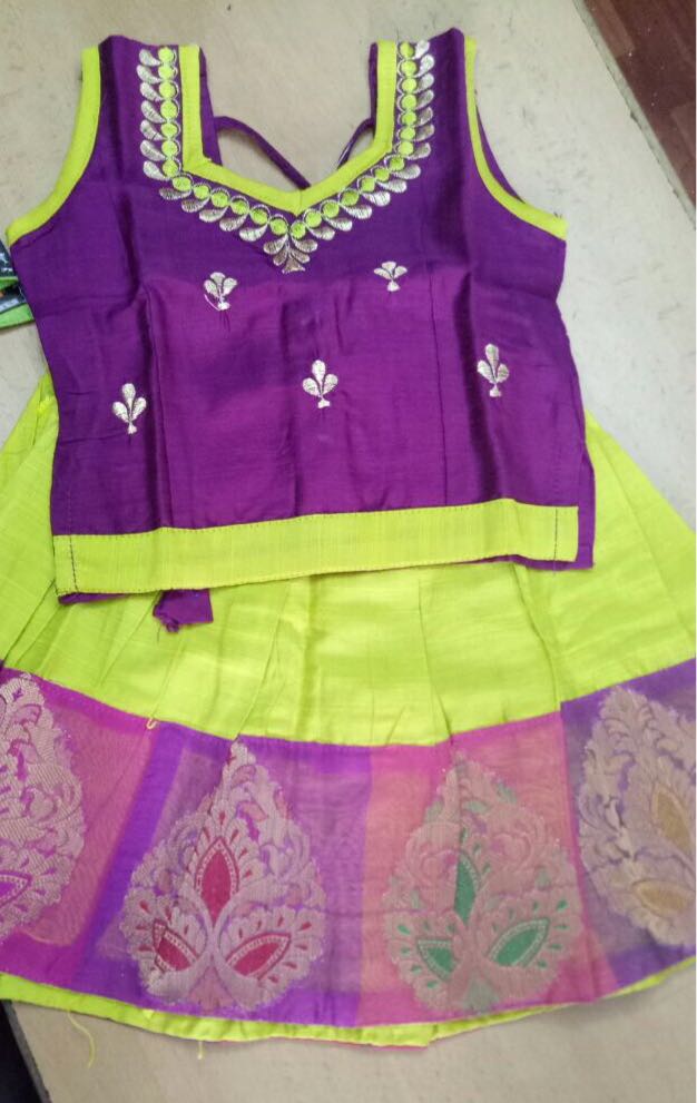 pattu parikini blouse designs