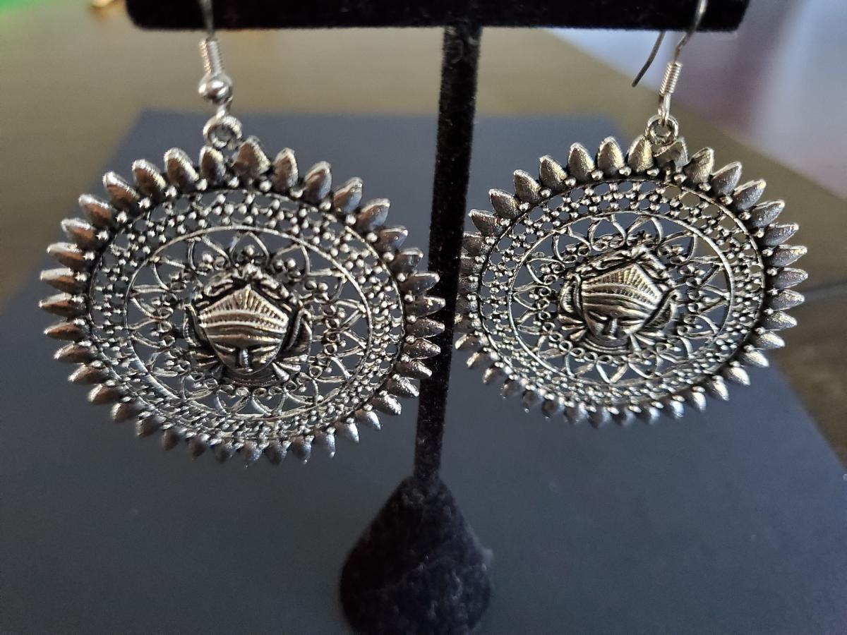 maa durga earrings