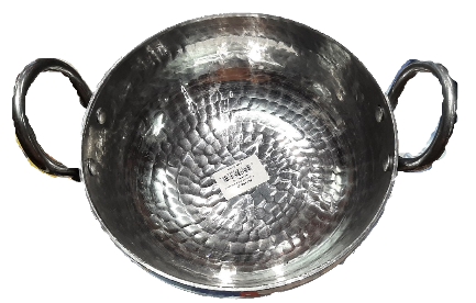 Black M.S Kadai (Extra Large), For Used For Frying And Cooking