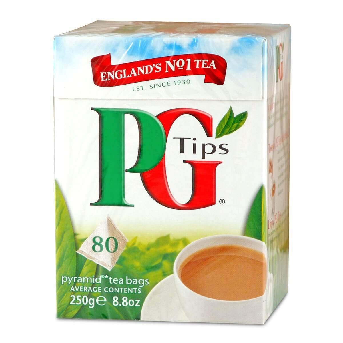 The Original PG Tips 80 Pyramid Bags 232gm – India Bazaar Online Indian  Grocery Store