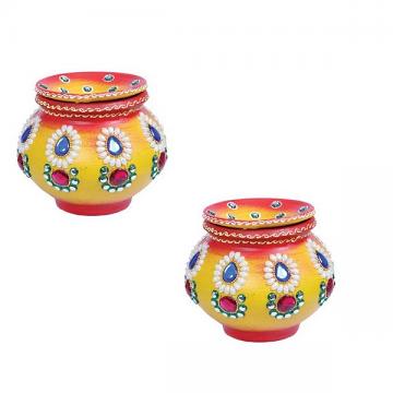 Ghrelin's Matka Design diyaset of 12, GM-29a, Matka, Jute : : Home  & Kitchen