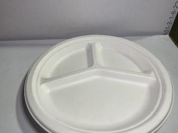 White 8 Compartment Plate/Lid