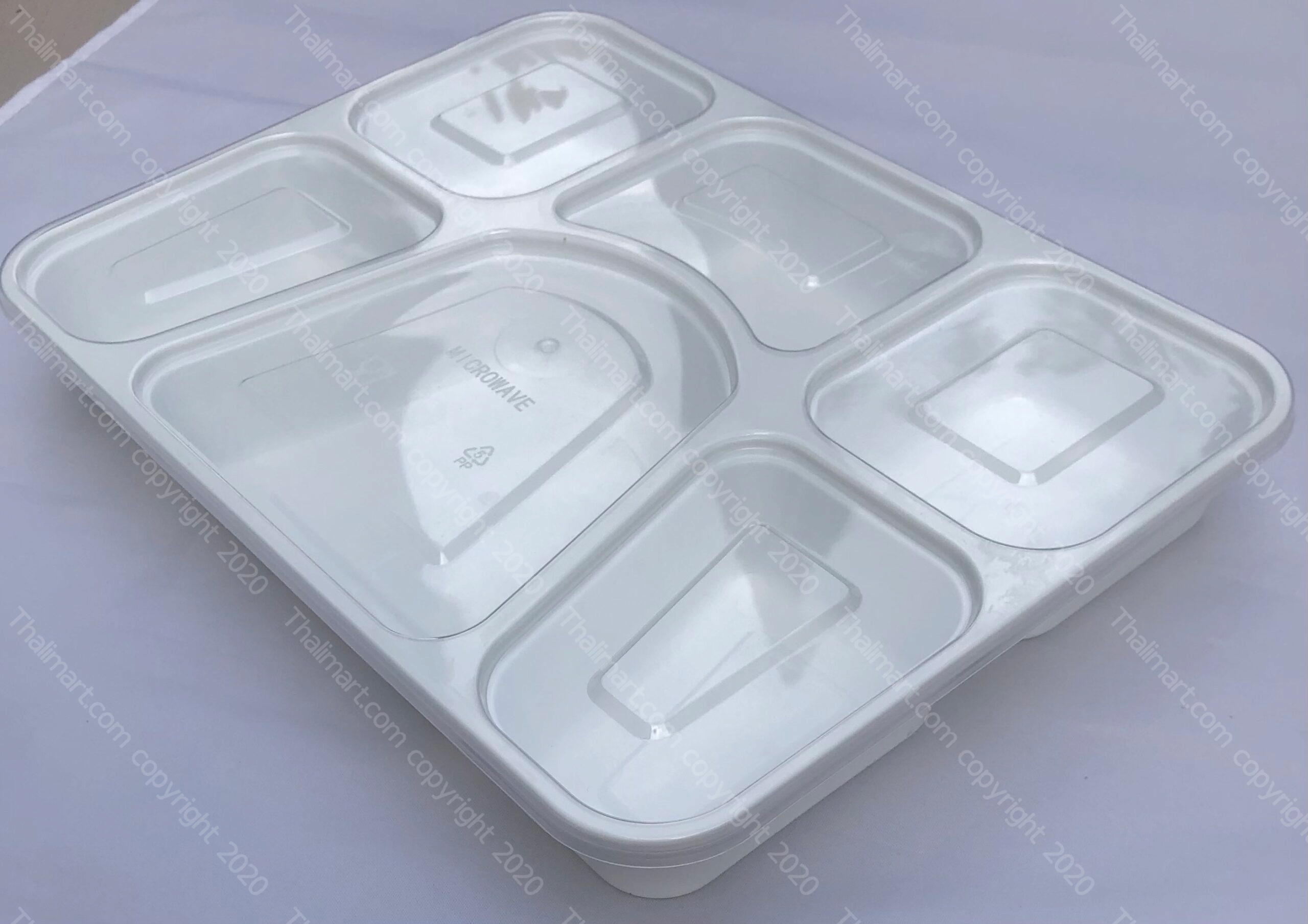 Disposable Microwave Plastic 4 Compartment Food Containers Safe