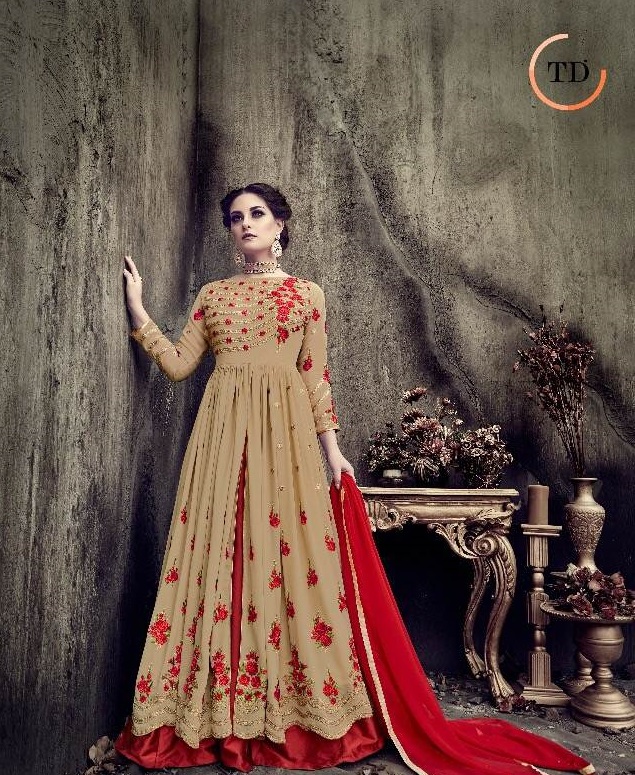 Unstitched clearance anarkali suits