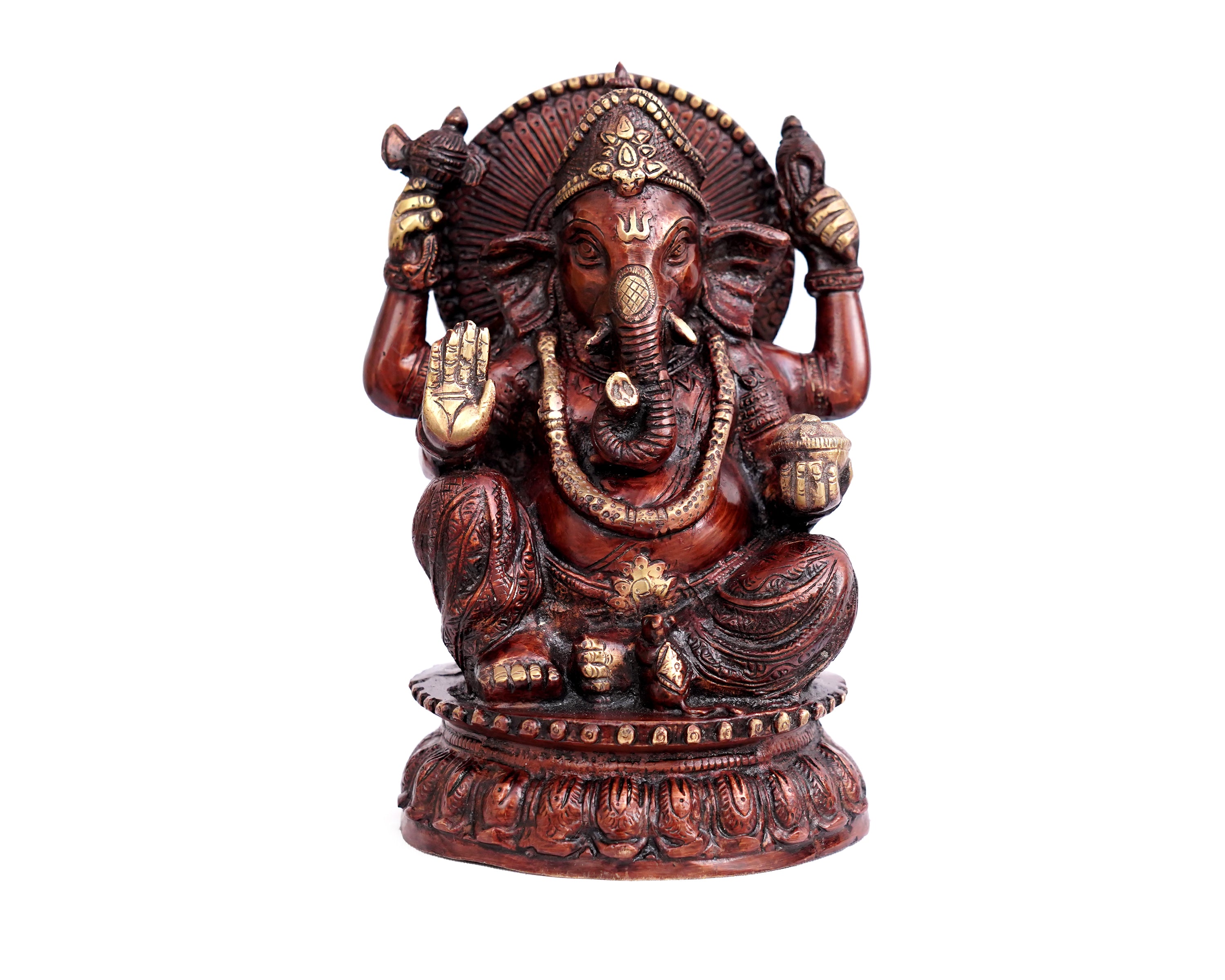 Buy Lord Ganesha Idol Sculpture Hindu God Figurine Ganesha Statue Decor  Gifts Decorative Showpiece Online in India - Etsy