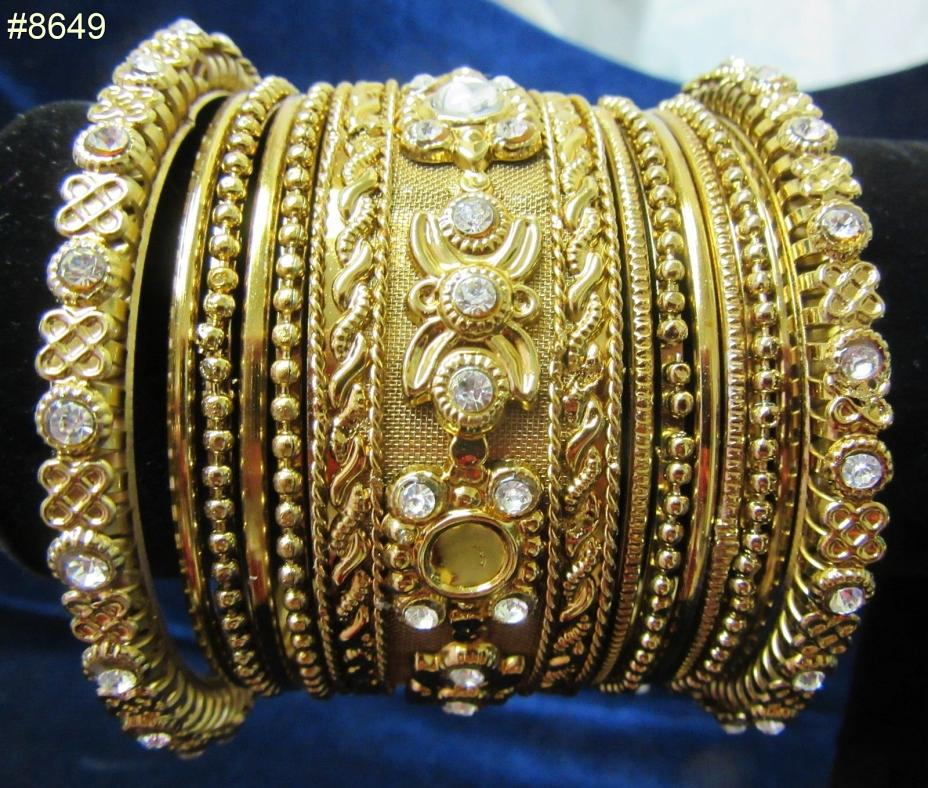 Bangles in Golden Color, Indian Kadra 
