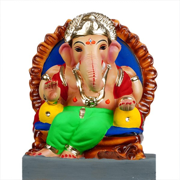 Eco-Friendly Clay Ganesh Visarjan Murti 8 Inches (EF09) #58869 | Buy ...