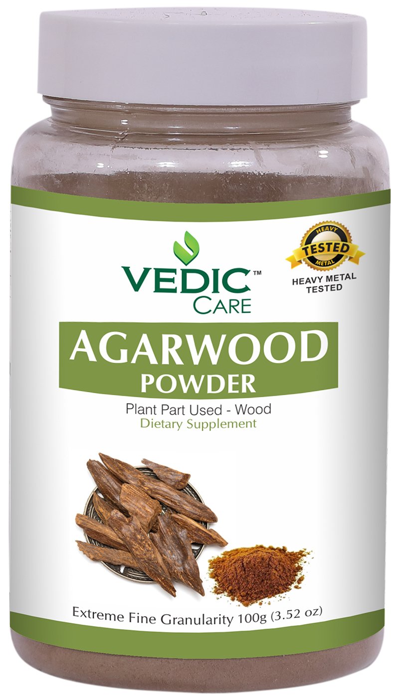 Vedic Care Agarwood Powder 100g #55563 | DesiClik.com, USA