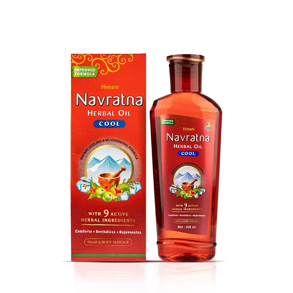 Emami Himani Navratna Ayurvedic Herbal Hair Multipurpose Oil 200ml By Himani 58232 8821