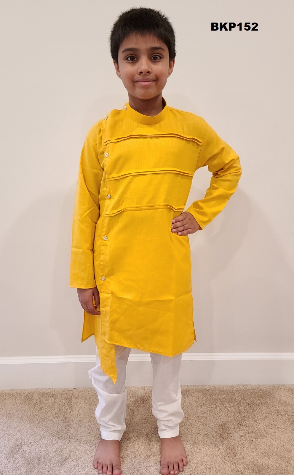 Yellow kurta pajama online for kids