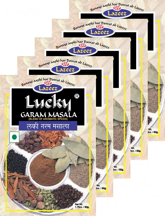 Lucky Garam Masala (5 Packs x 50g) #39173 | DesiClik.com, USA