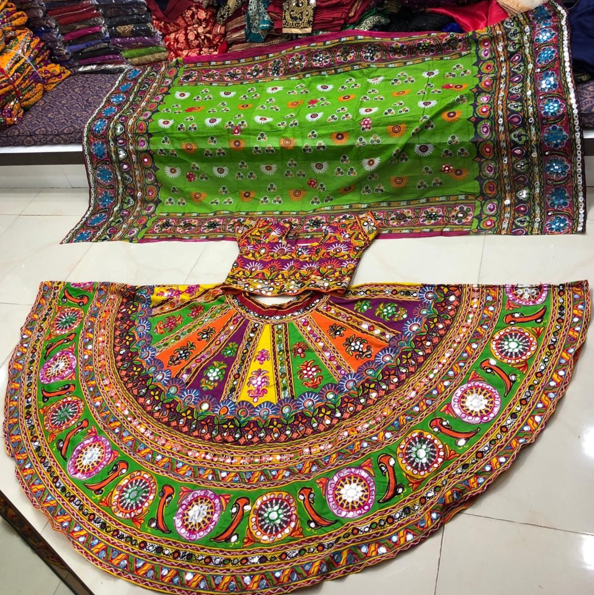 Embroidered Traditional Skirts Handworked | Craft & Fashion | Garba dress,  Ghaghra choli, Fashion