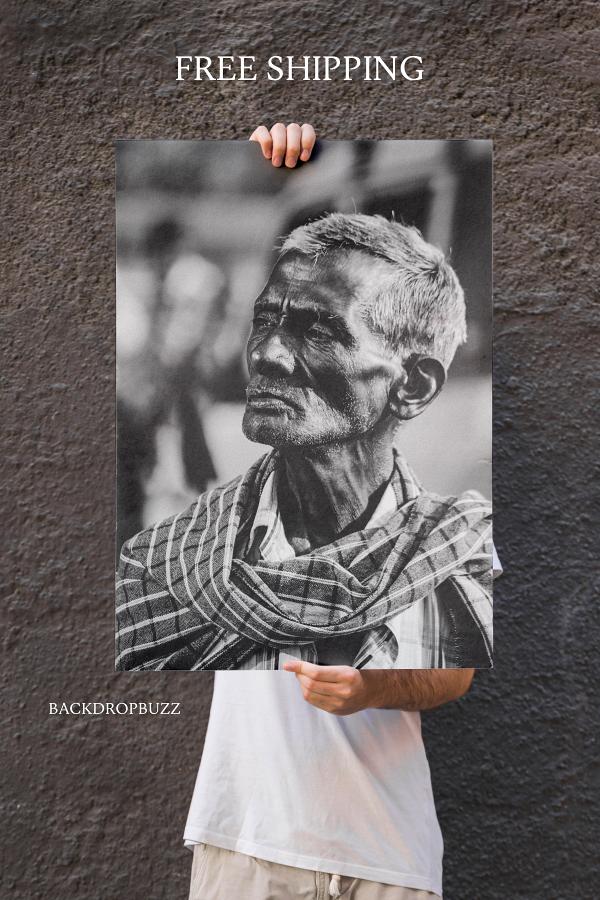 Indian Man Aesthetic Potrait Poster 18 × 28 inches #52313 | Buy Indian ...