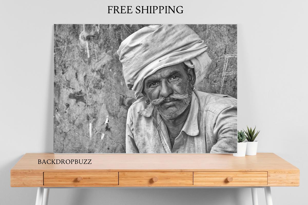 indian Man Landscape poster 28 × 18 inches #52354 | Buy Indian Art ...