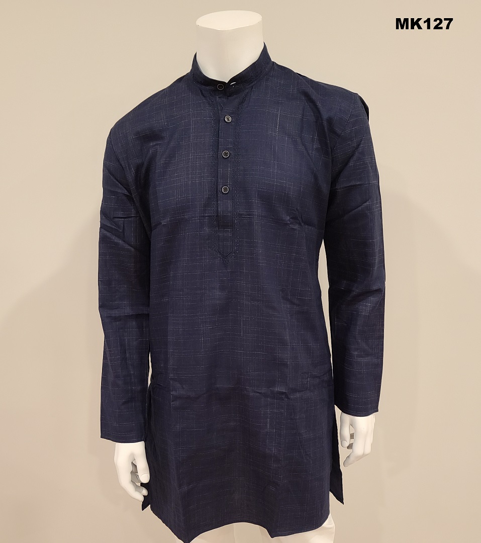 w navy blue kurta