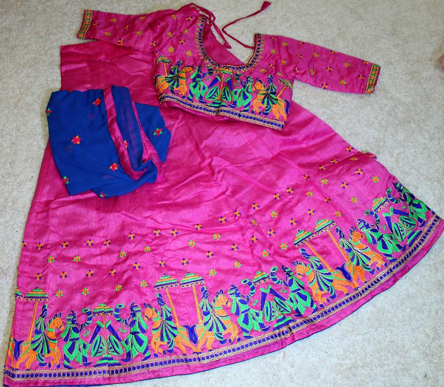 Buy Pink Viscos Velvet Embroidery Work Party Wear Lehenga choli With  Dupatta Online