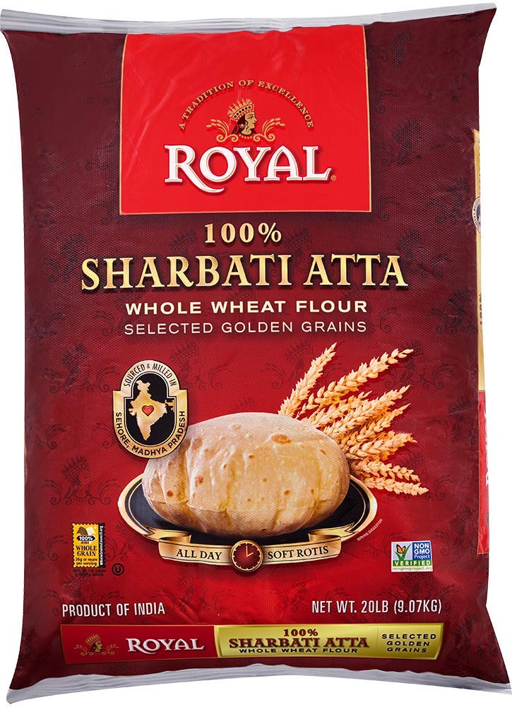 Royal Sharbati Atta Whole Wheat Flour, 4lbs #39339 | DesiClik.com, USA