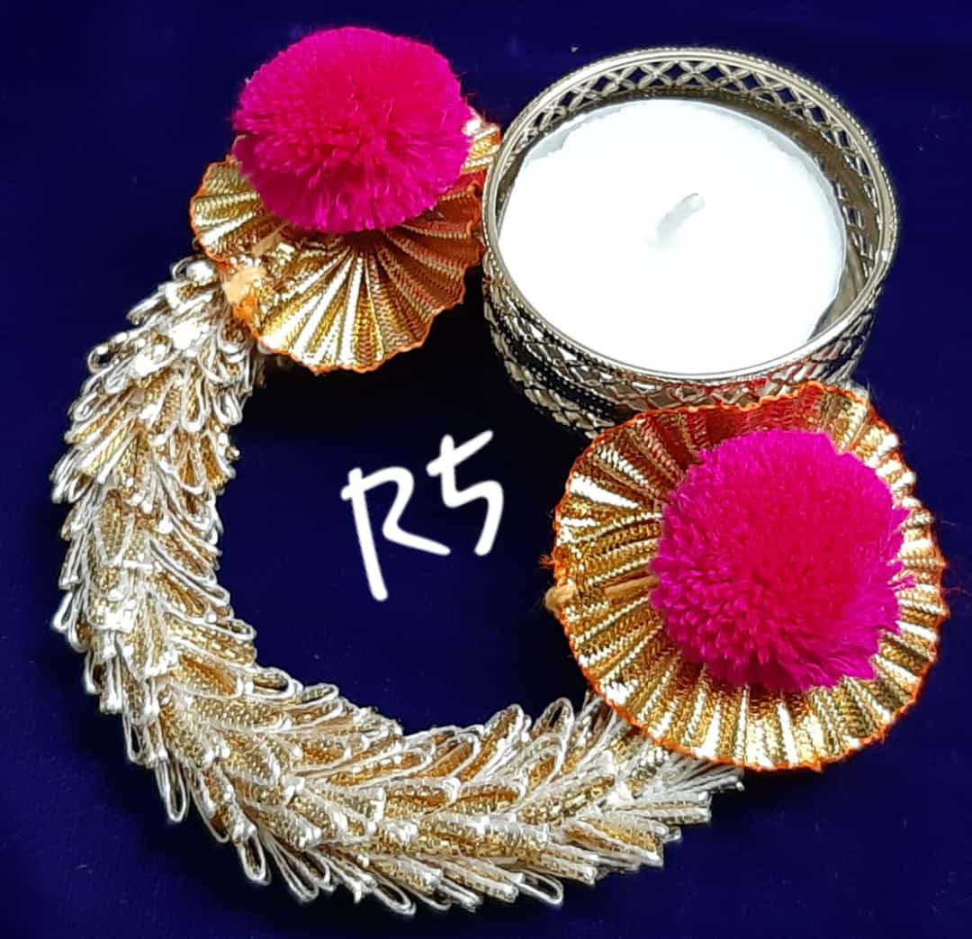 diya flower design