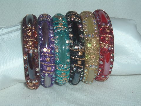 Colorful Metal Kada / Bangles For Adults, Size 2/8 XL, FASHION JEWELRY ...