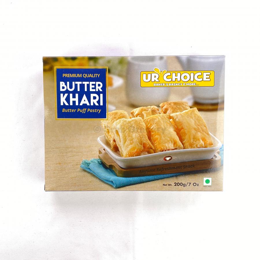 UR Choice Butter Khari puff pastry 200 gms #50492 | DesiClik.com, USA