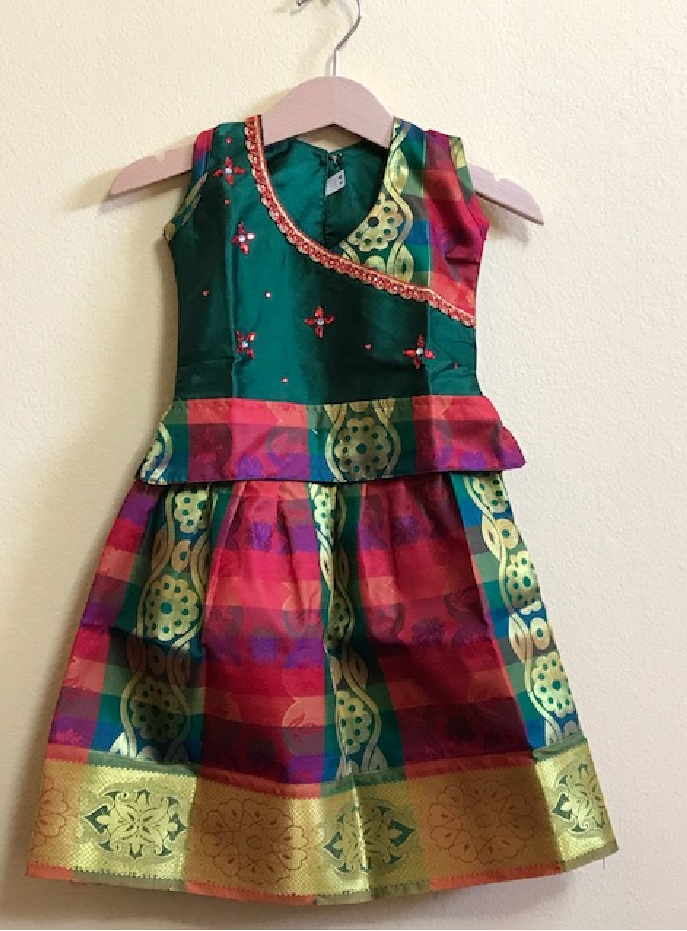 South Indian Pattu Pavadai for Baby Girls 3 to 9 Months Old #29314 ...
