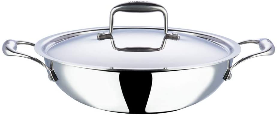 Buy at low cost Vinod Platinum Triply Stainless Steel Kadai Price