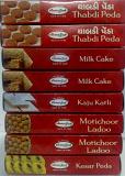 Indian Mithai 8 Boxes Combo Value Pack, Ladoo, Katli, Peda Gift Box