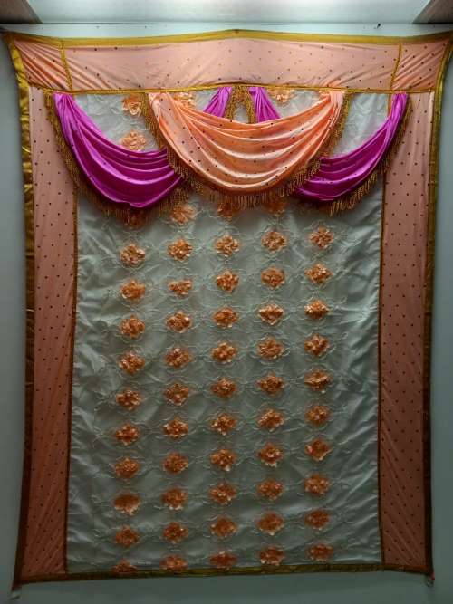 Indian Backdrop Cloth For Festival & Pooja Decor/Wedding & Party Events # 3  #56662 | Buy Wedding Decor Online