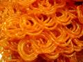 Jalebi - Orange Sweet Sticky & Crispy Swirls, 1 Pound