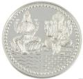 Lakshmi Ganesh Indian .999 Pure Silver Coin (1 Oz) #22149